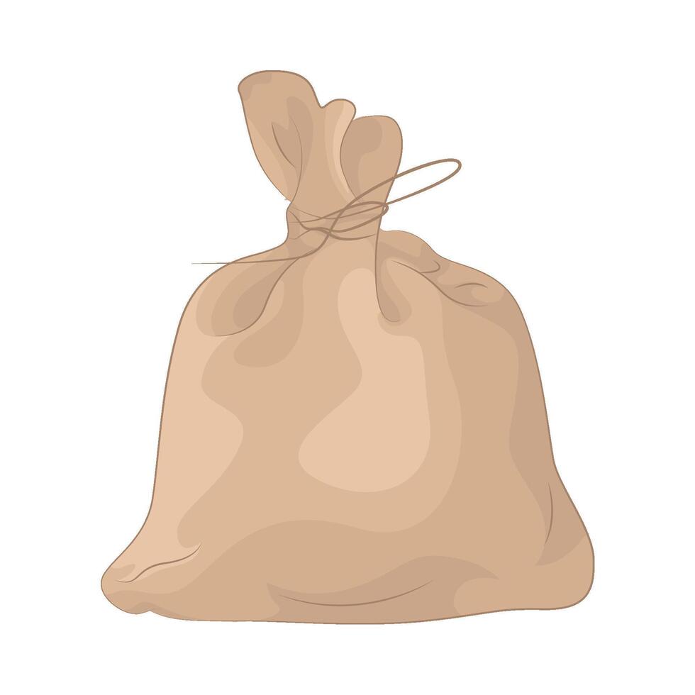 Illustration of fertilizer bag vector