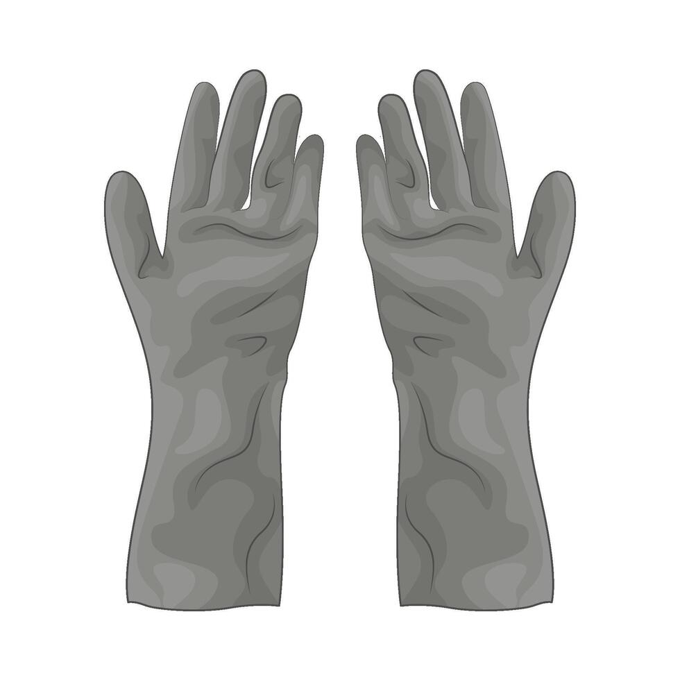 Illustration of gardening gloves vector