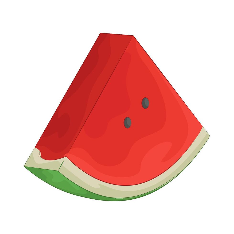 Illustration of watermelon slice vector
