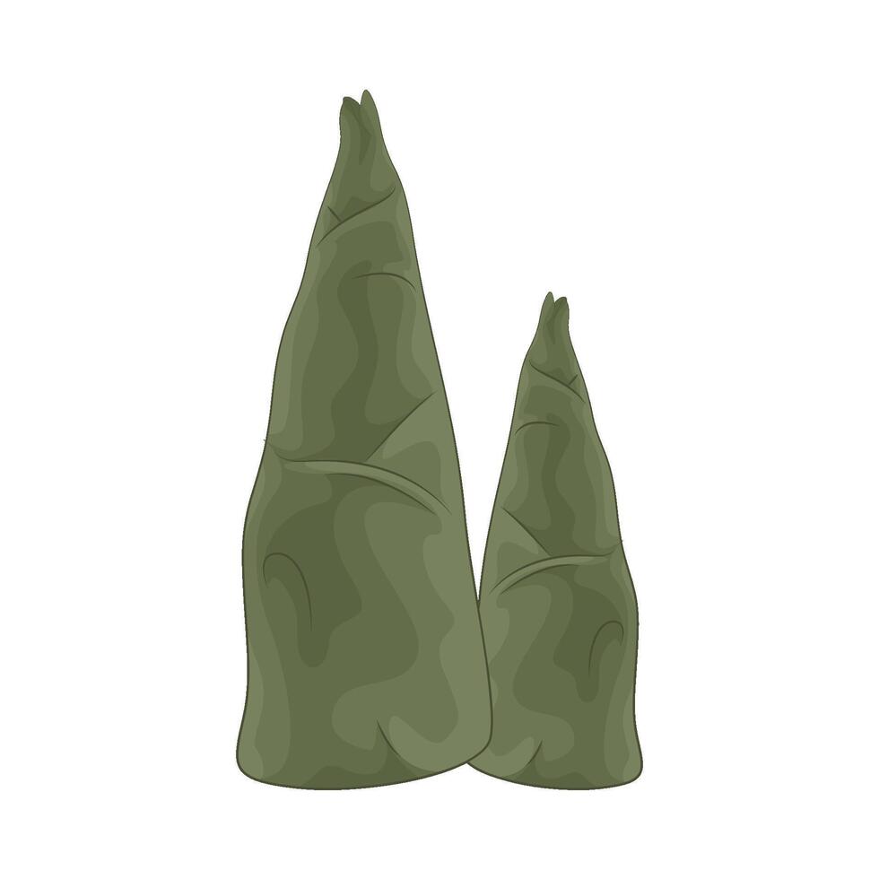 Illustration of bamboo shoots vector