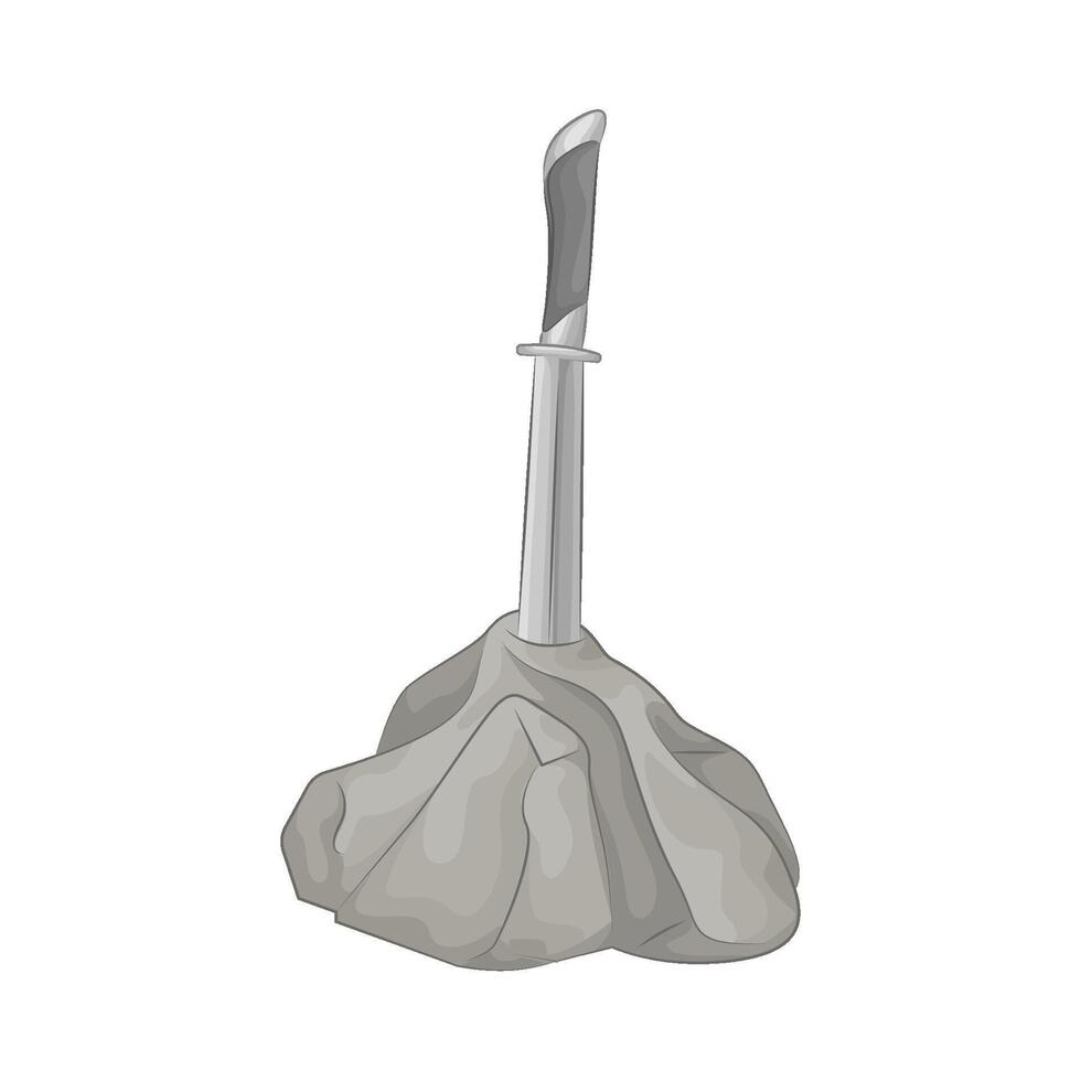 Illustration of ancient sword vector