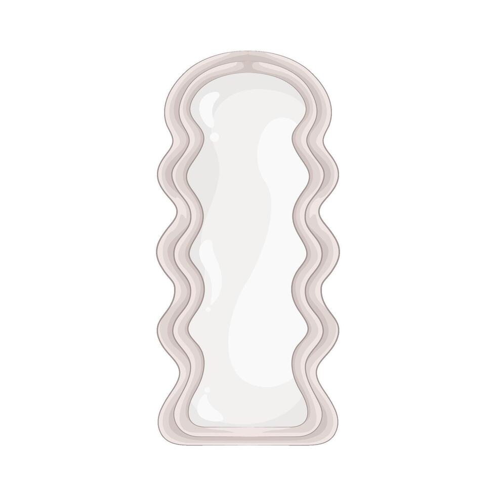 Illustration of stand mirror vector