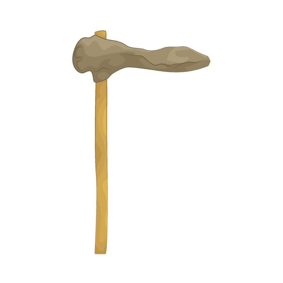 Illustration of ancient stone axe vector