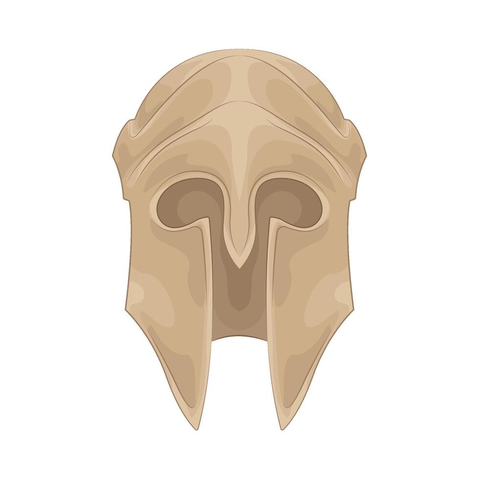 Illustration of Greek ancient helmet vector