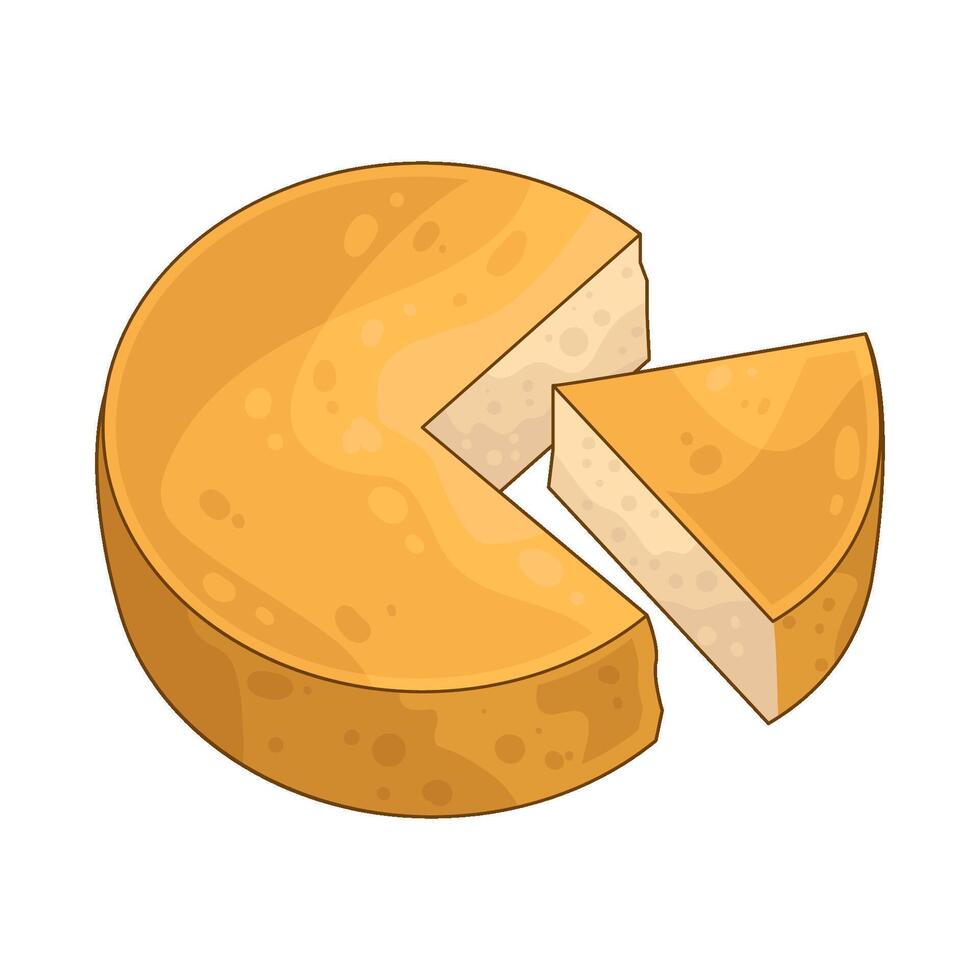 Illustration of cheese vector
