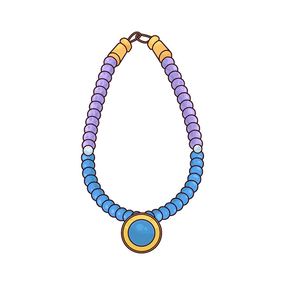 Illustration of pearl necklace vector