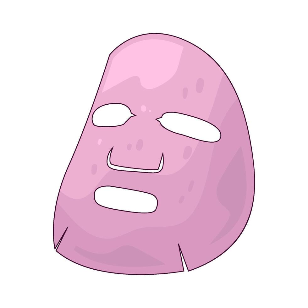 Illustration of facial mask vector