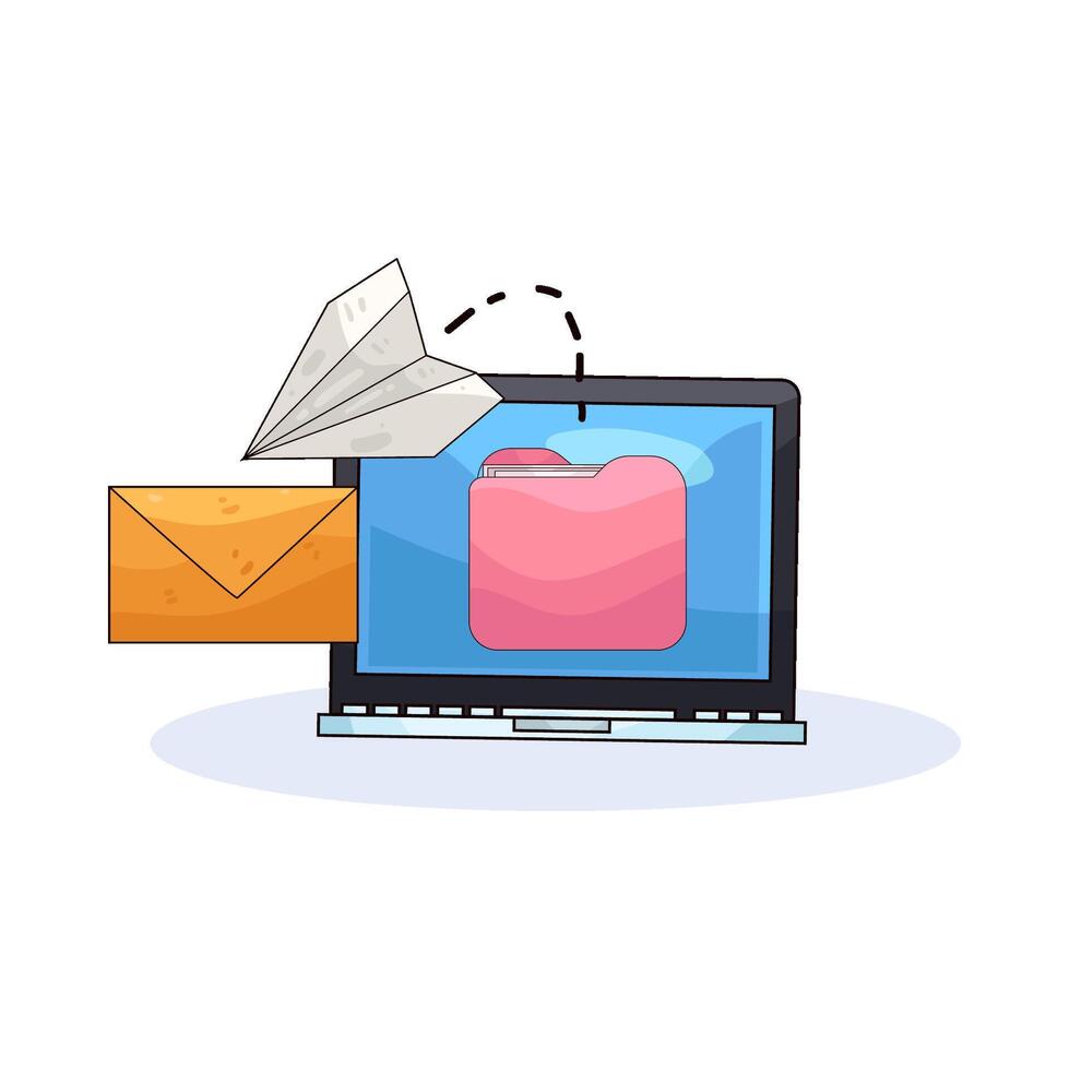 share folders illustration vector