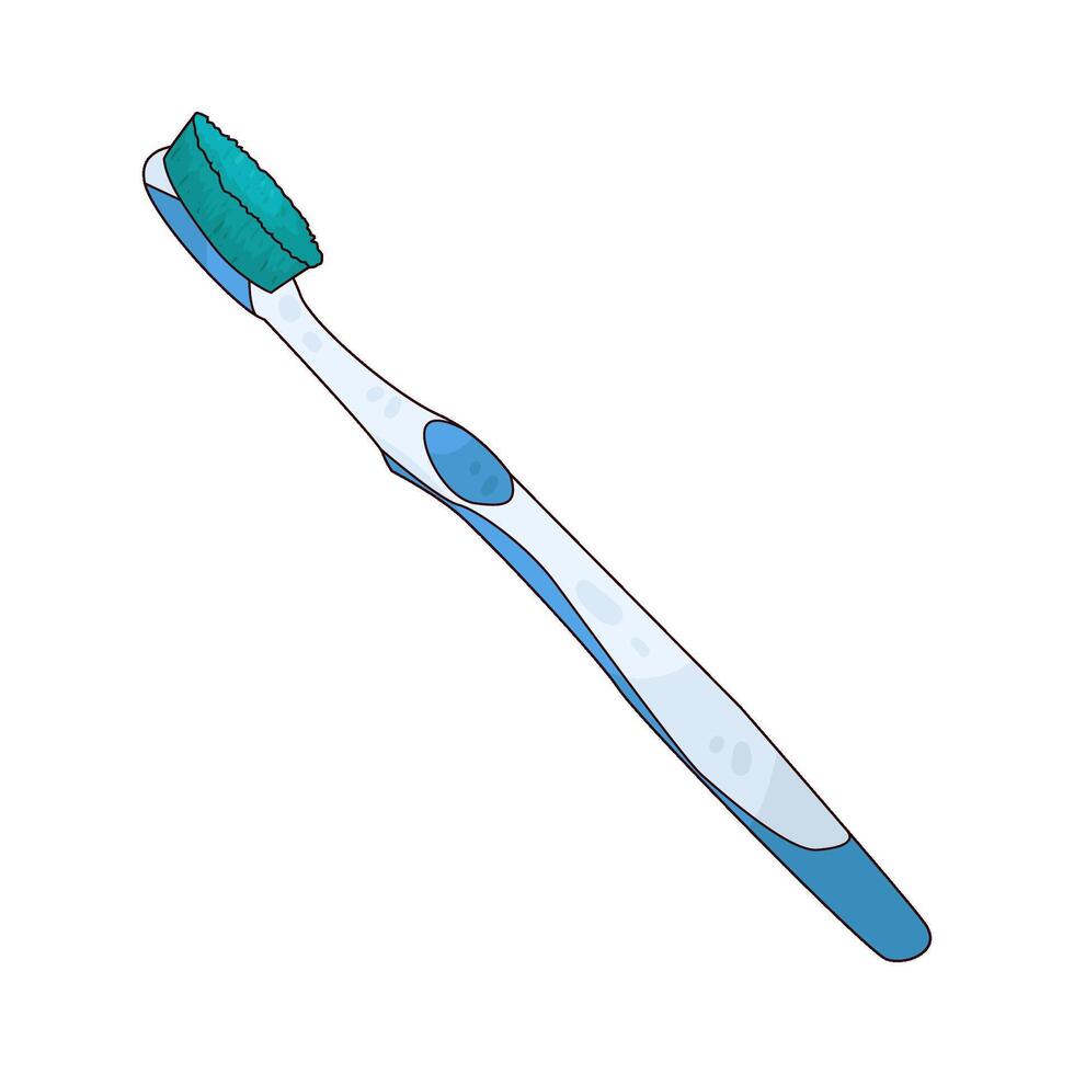 Illustration of toothbrush vector
