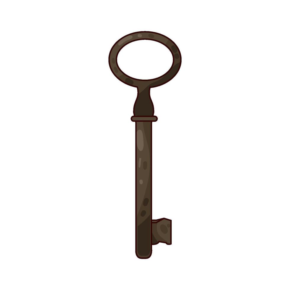 Illustration of old key vector