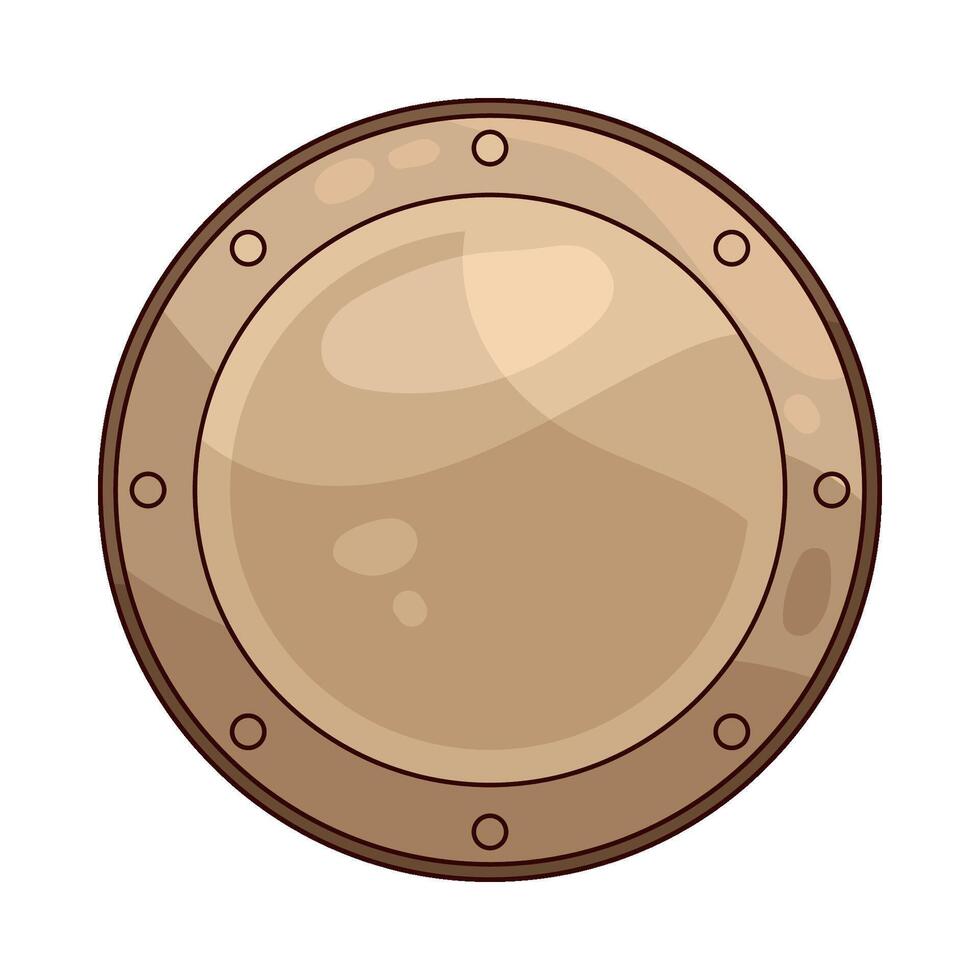 medieval coin illustration vector