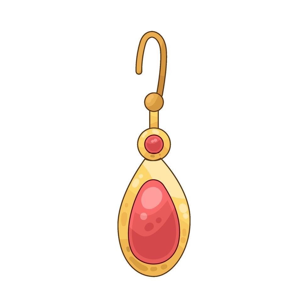 Illustration of diamond earrings vector