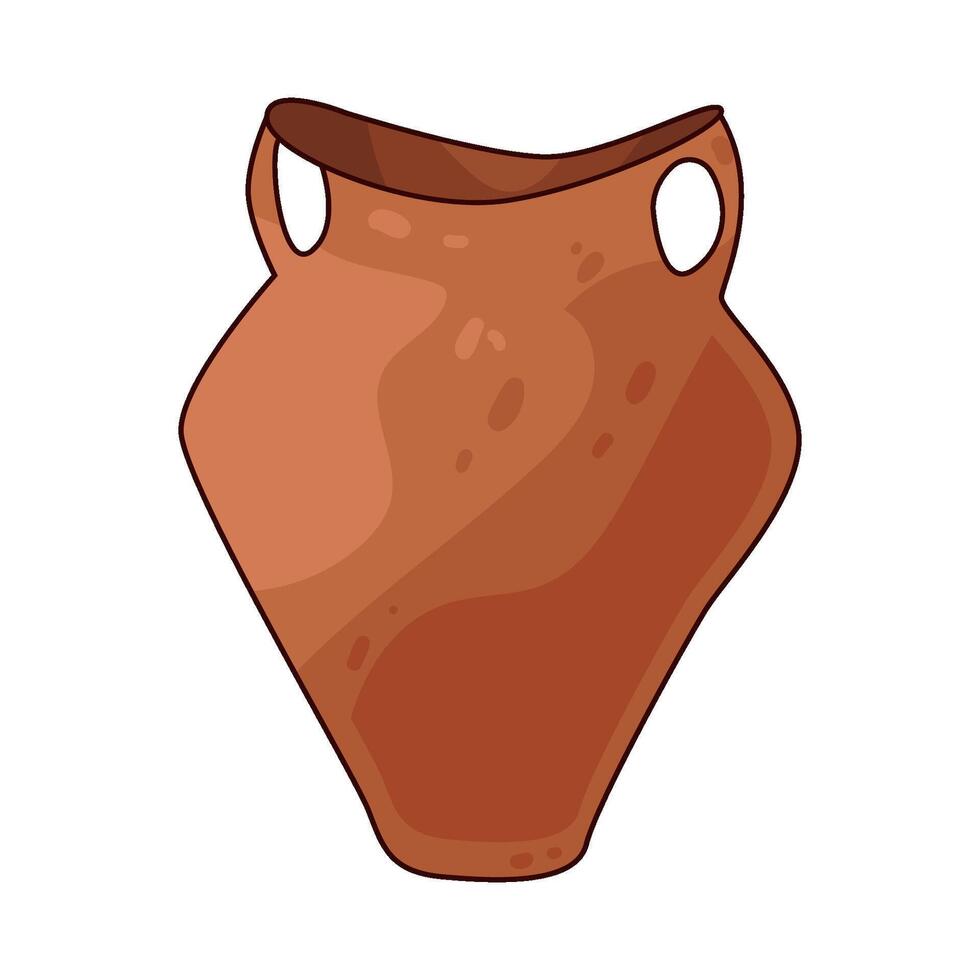 Illustration of old vase vector
