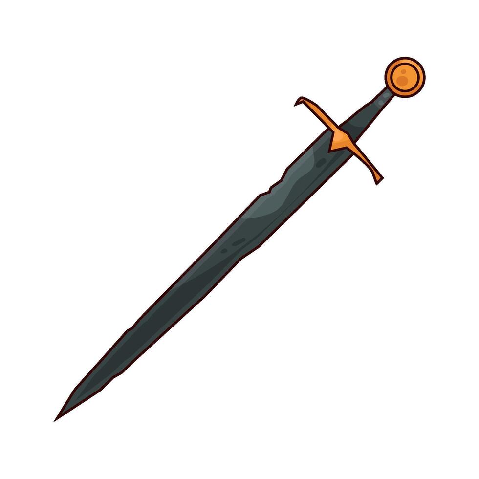 Illustration of vintage sword vector
