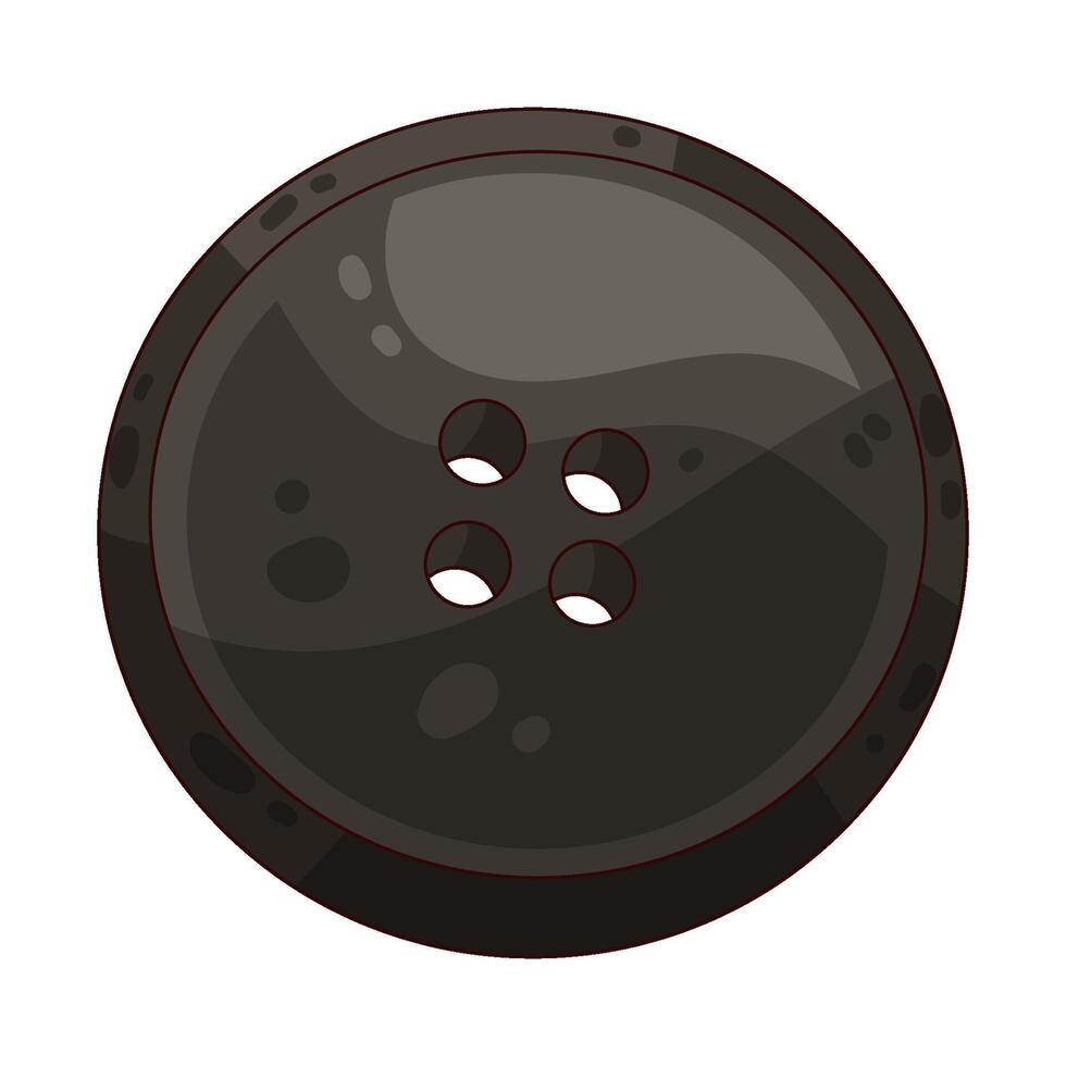 Illustration of sewing button vector