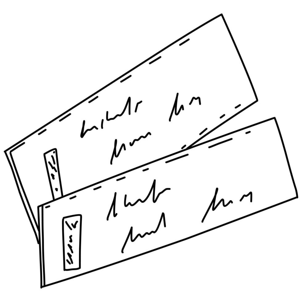 Tickets Illustration on a white background vector