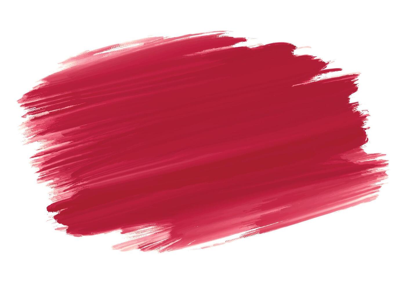 Modern dark pink watercolor brush stroke on white background vector