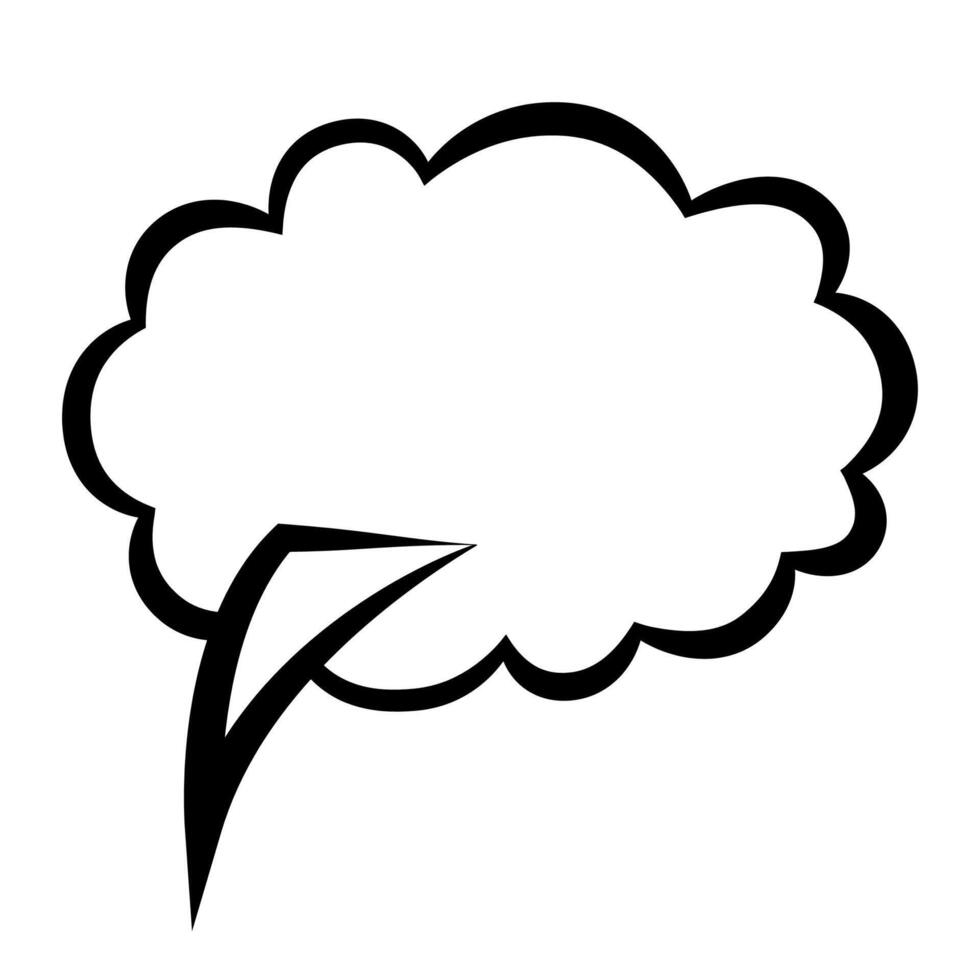 Comic book speech bubble, great design for any purposes. Sticker design. illustration vector