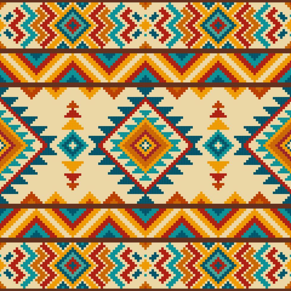 Geometric tribal pattern,Navajo ornament, ethnic pattern,Native american art. vector