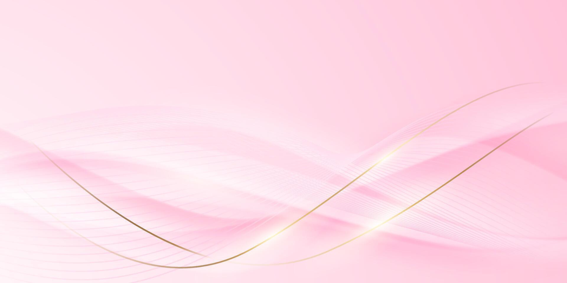 Abstract background design, modern pink and gold geometric element design. vector