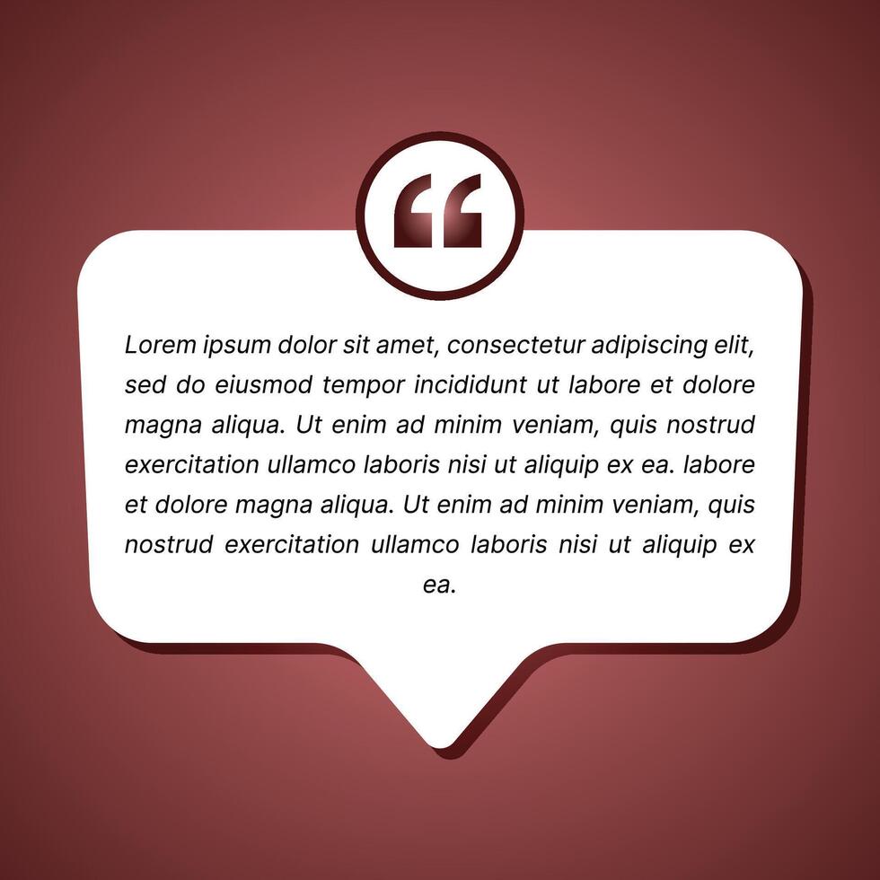 Quote Card Template - Testimonials Design - Social Media Posts Design vector