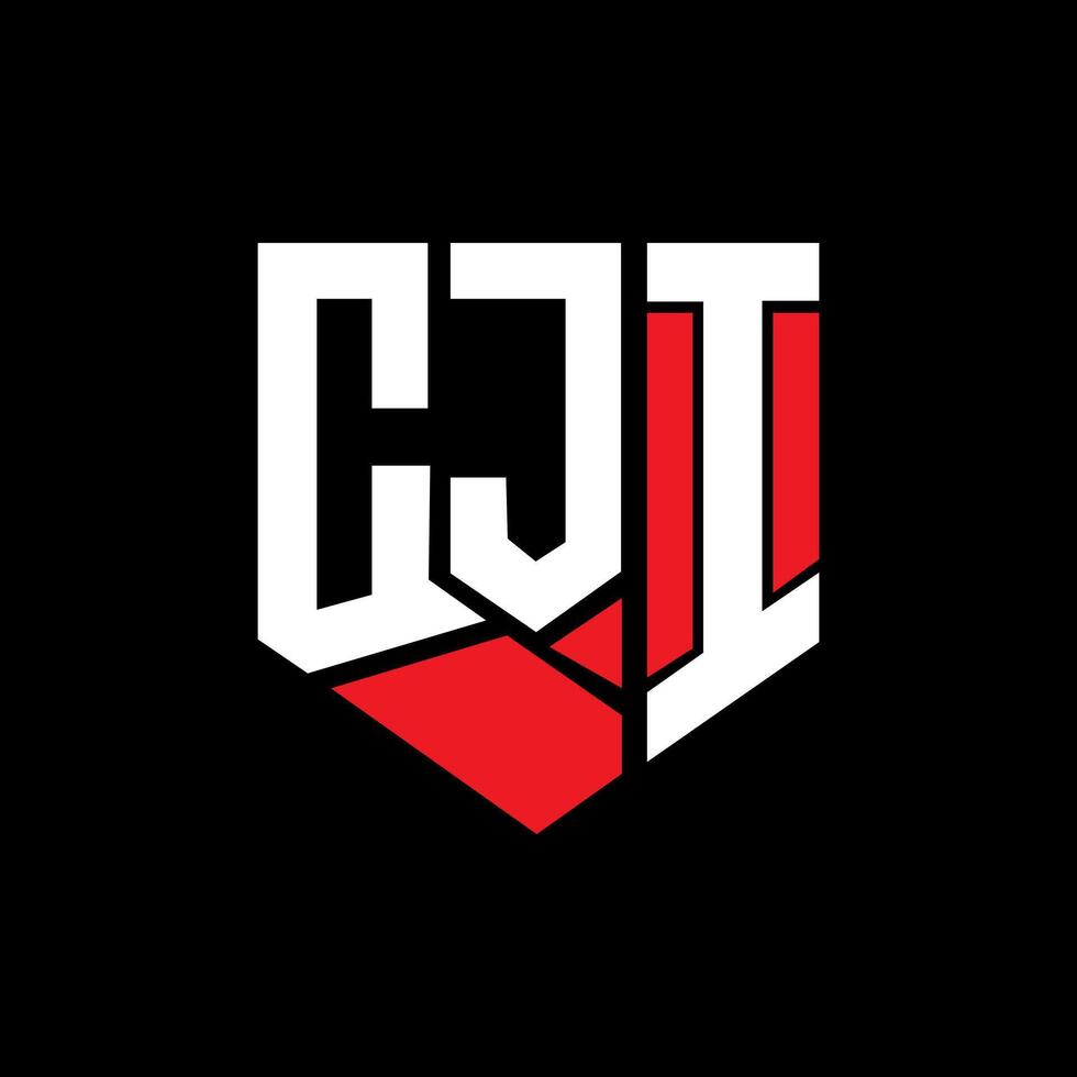 CJI letter logo abstract design. CJI unique design. CJI. vector