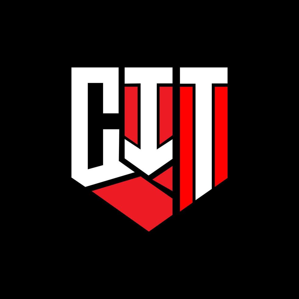 CIT letter logo abstract design. CIT unique design. CIT. vector