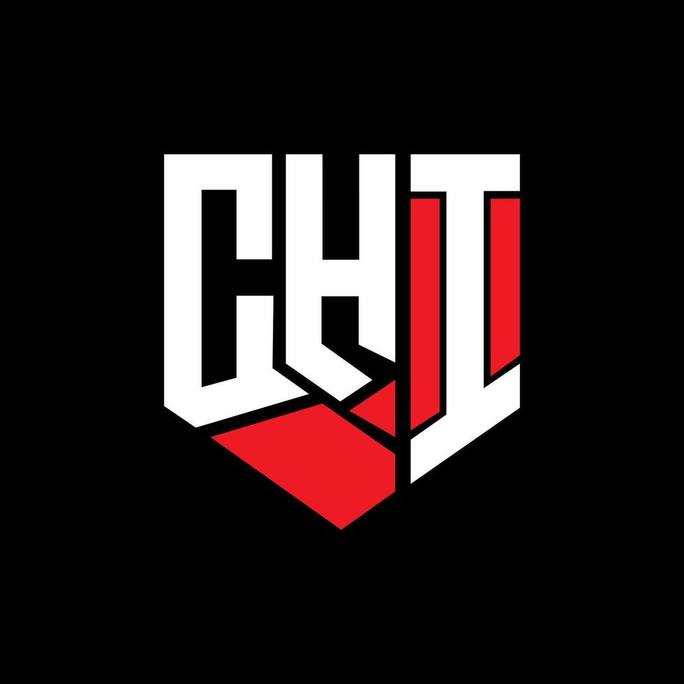 CHI letter logo abstract design. CHI unique design. CHI. vector