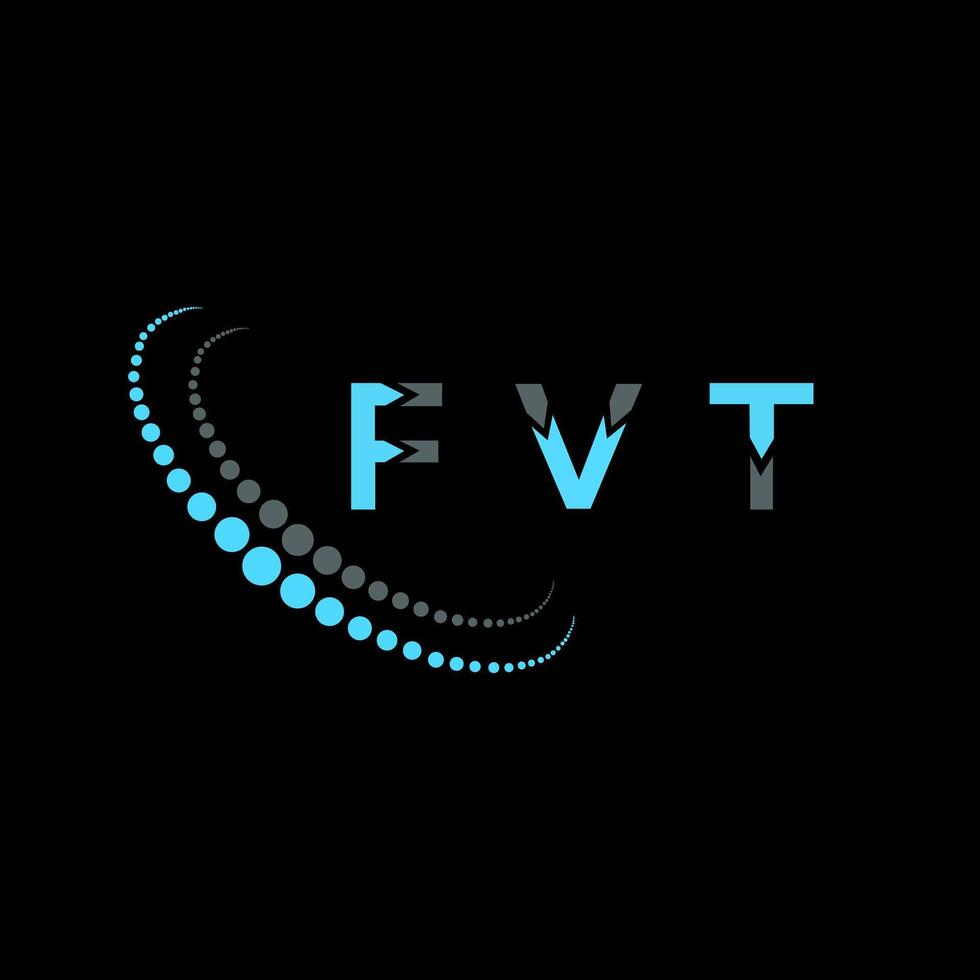 FVT Logo Design typography and Creative Letter Logo Concept. FVT unique design. vector