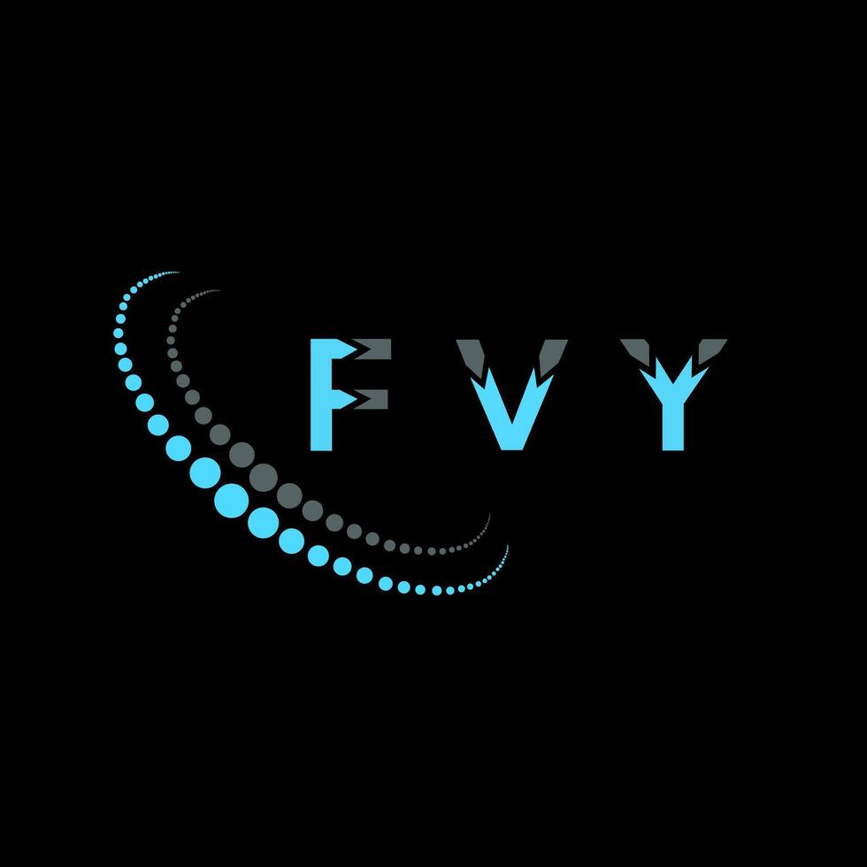 FVY Logo Design typography and Creative Letter Logo Concept. FVY unique design. vector