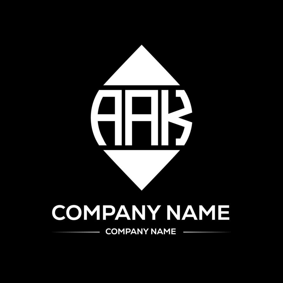 AAK Logo Design typography and Creative Letter Logo Concept. AAK unique design. vector