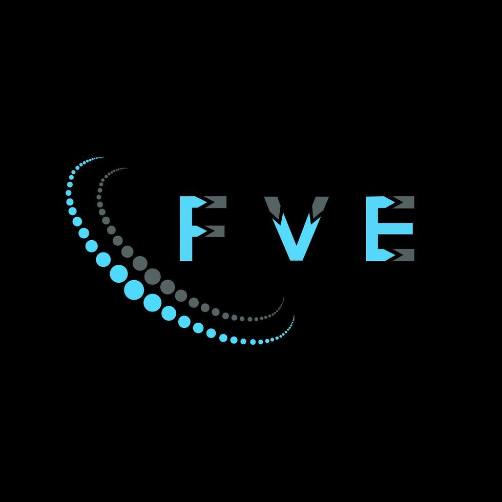 FVE Logo Design typography and Creative Letter Logo Concept. FVE unique design. vector