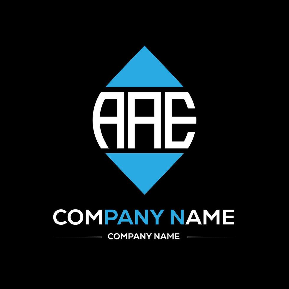 AAE Logo Design typography and Creative Letter Logo Concept. AAE unique design. vector
