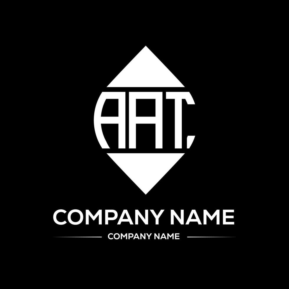 AAT Logo Design typography and Creative Letter Logo Concept. AAT unique design. vector