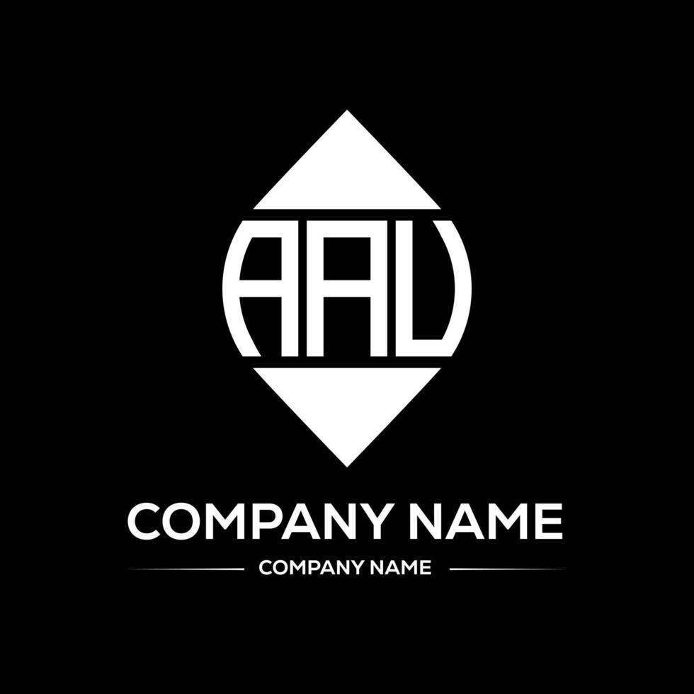 AAU Logo Design typography and Creative Letter Logo Concept. AAU unique design. vector