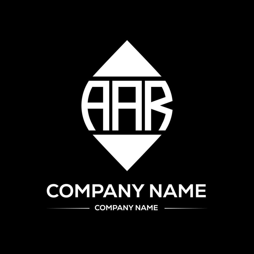 AAR Logo Design typography and Creative Letter Logo Concept. AAR unique design. vector