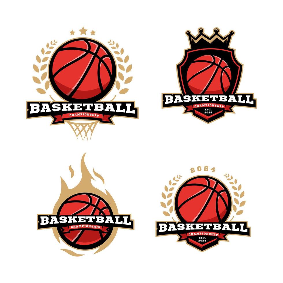 Set of Basketball Sports Logo vector
