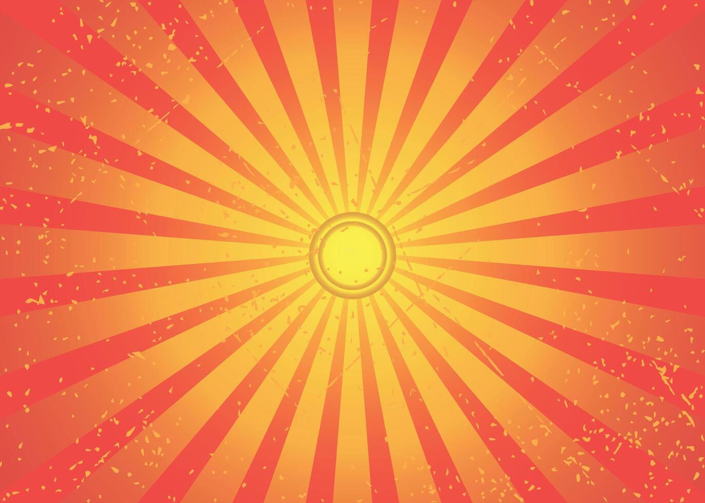 Yellow and Orange Sunburst Background vector