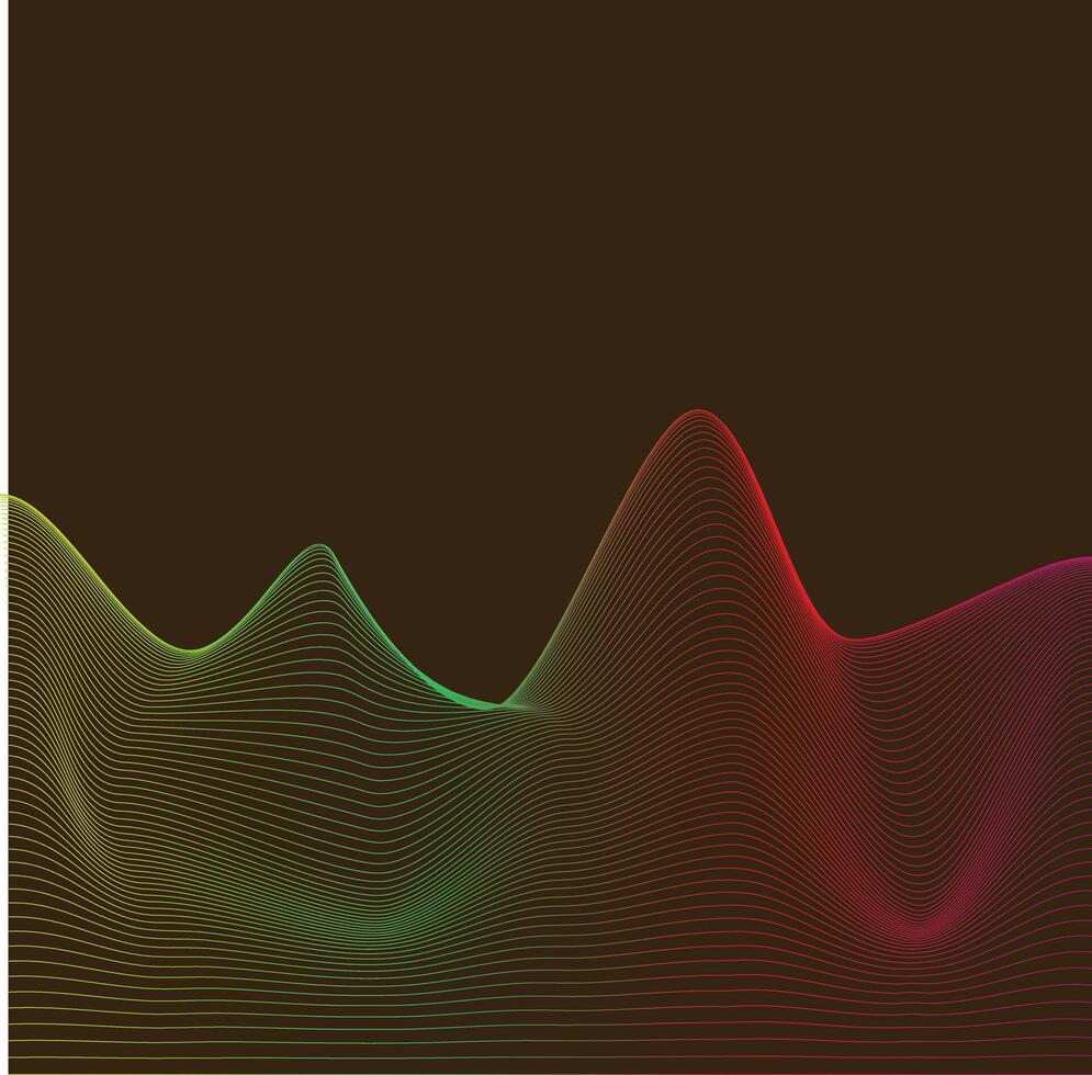 A dynamic composition of smooth lines forming a wavy pattern. The soft pastel color palette gives a calm yet energetic feel. vector