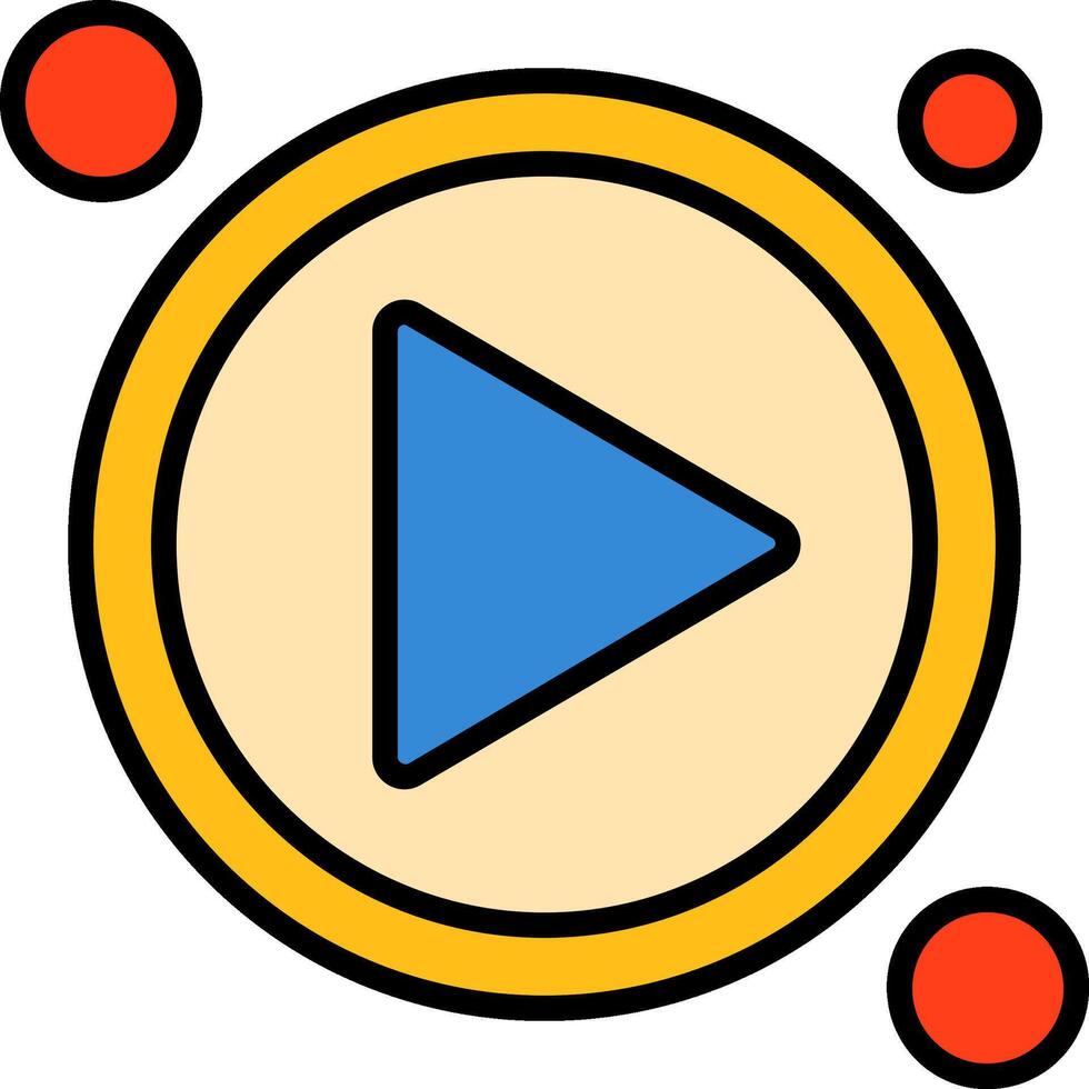 Play Button Icon Design Symbol vector