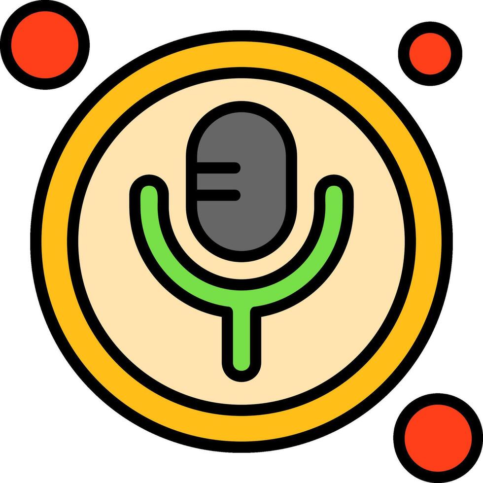 Voice Button Icon Design Symbol vector