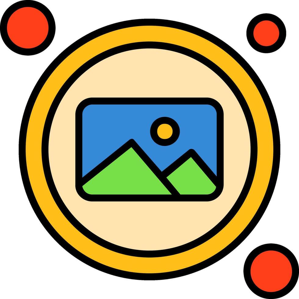 Picture Button Icon Design Symbol vector