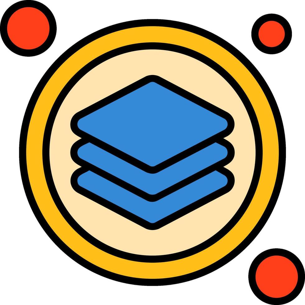 Layer Button Icon Design Symbol vector