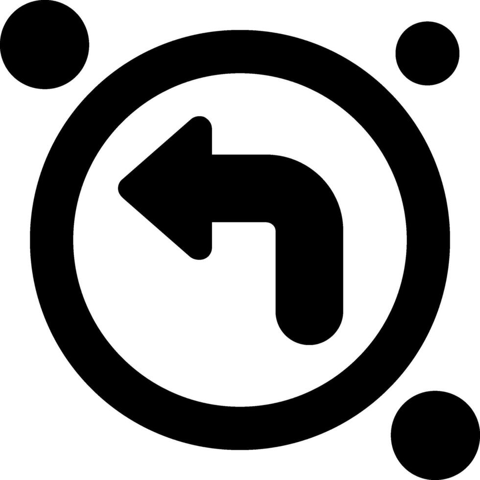 Turn left Icon Design Symbol vector