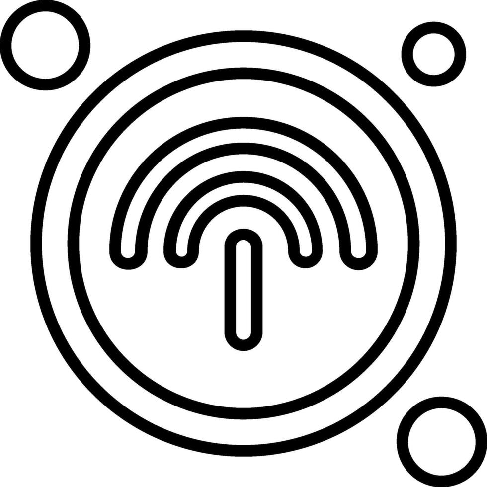 Hotspot Button Icon Design Symbol vector