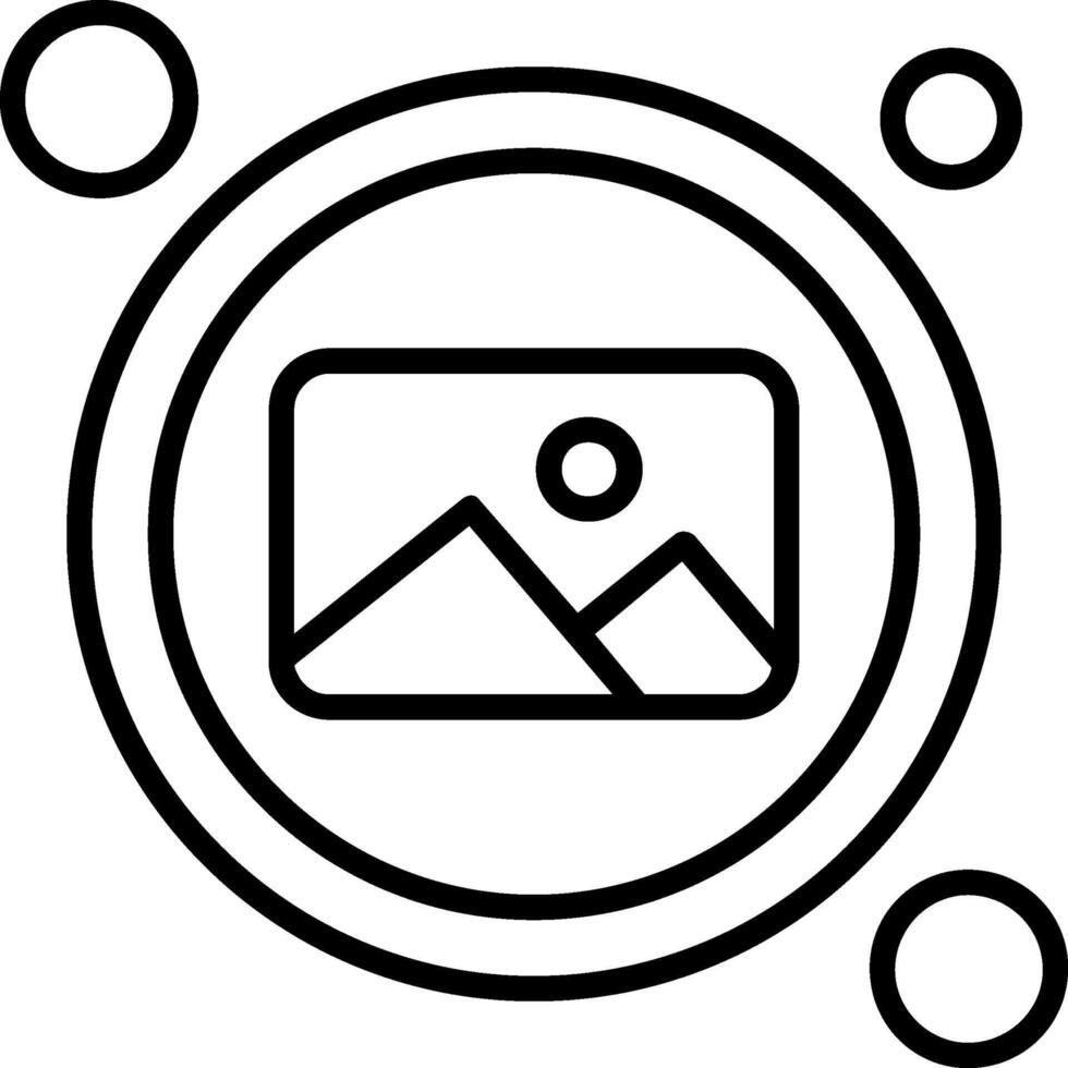 Picture Button Icon Design Symbol vector
