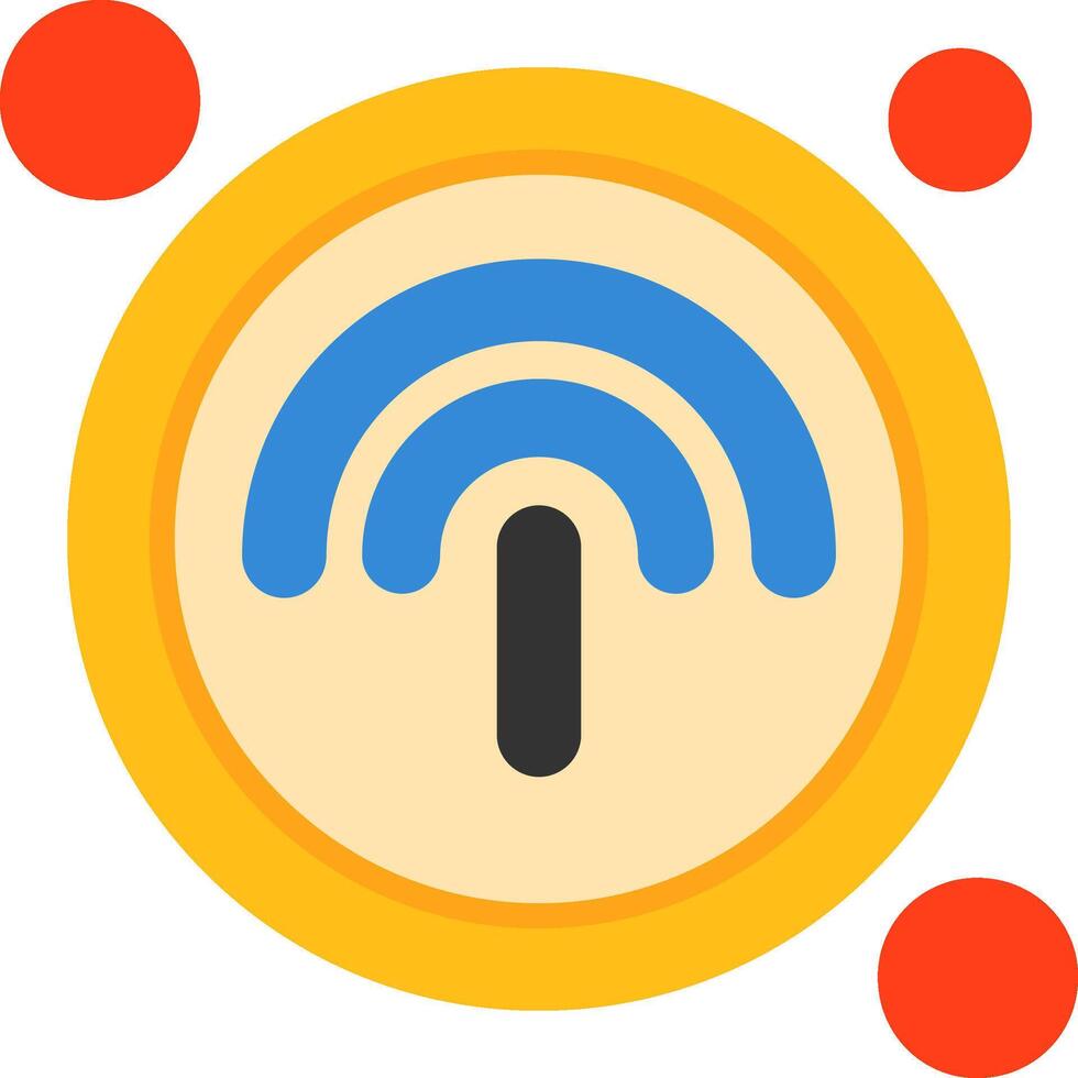 Hotspot Button Icon Design Symbol vector