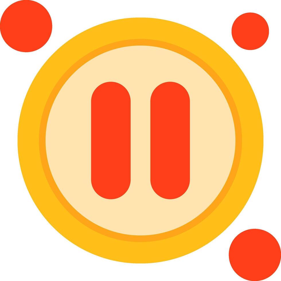 Pause Button Icon Design Symbol vector
