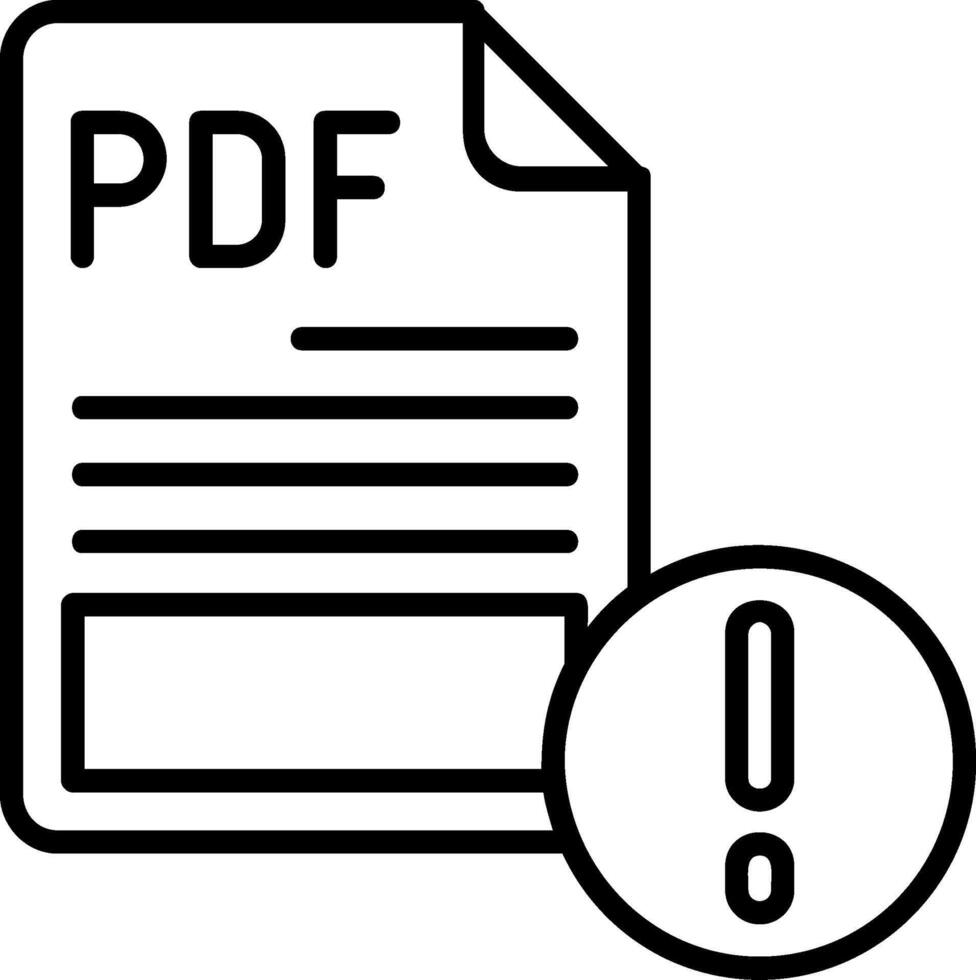 PDF Icon Design Symbol vector