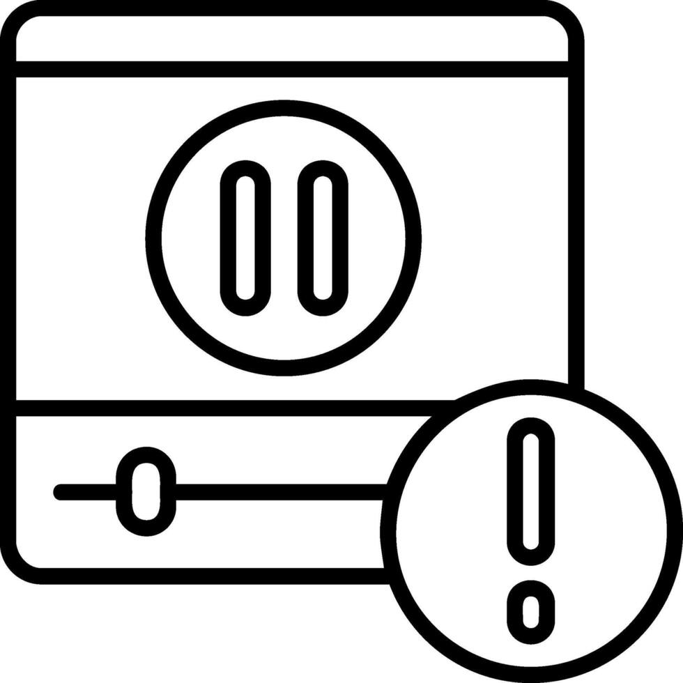 Pause Icon Design Symbol vector